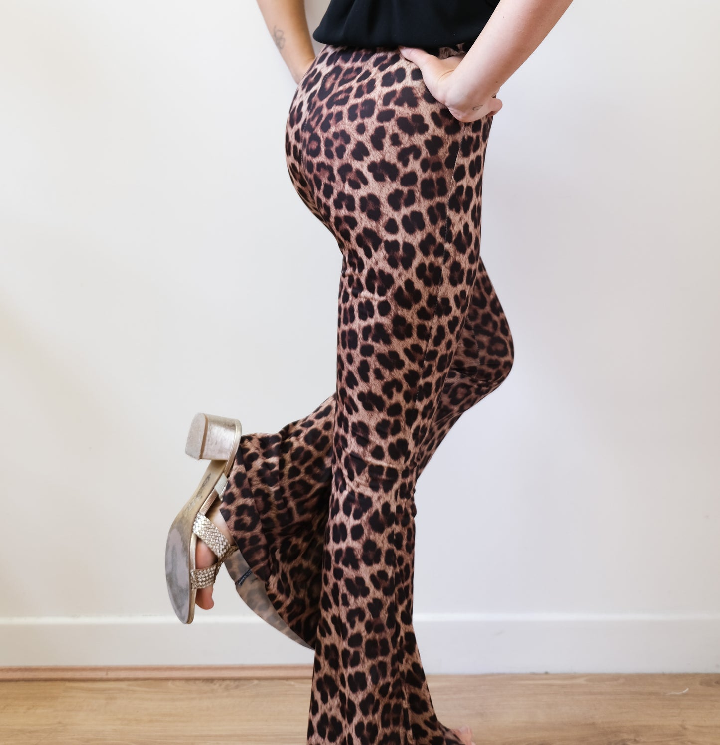 PANTALON FLUIDE LÉOPARD