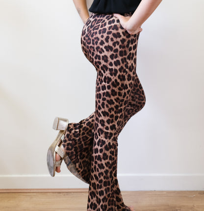 PANTALON FLUIDE LÉOPARD
