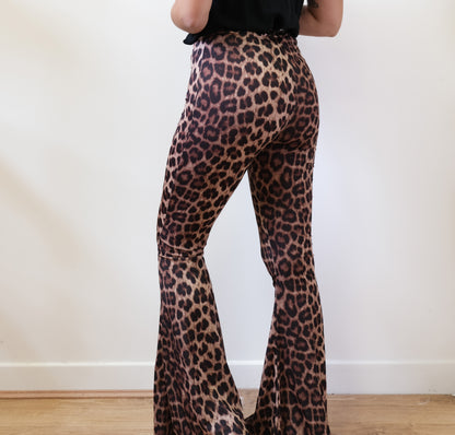 PANTALON FLUIDE LÉOPARD